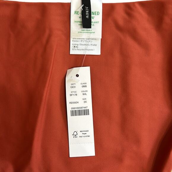 J.Crew High Rise Bikini Bottom, Women’s, Size 3X, Rust Red - Picture 4 of 5